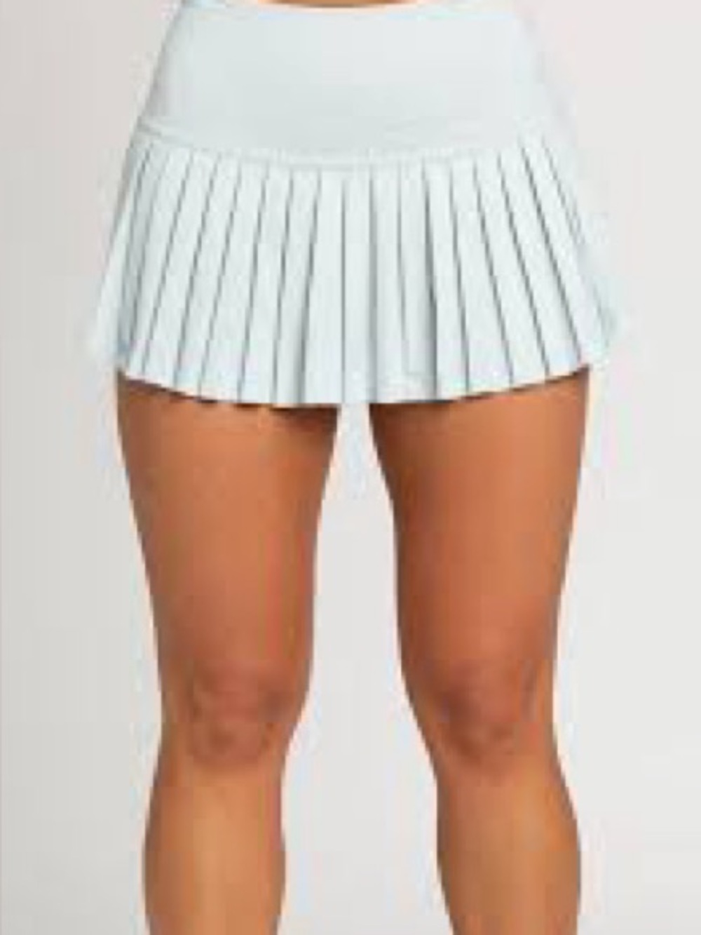 GOLD HINGE PLEATED TENNIS SKIRT Skort Light Blue Size Small S EUC